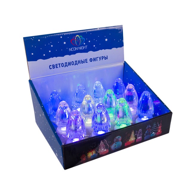 Фигура светодиодная на подставке Пингвин Кристалл, RGB Фигура светодиодная на подставке Пингвин Кристалл, RGB