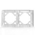 Рамка 2-м AVA бел. TOKOV LIGHT TKL-AV-RM2-C01