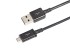 USB кабель micro USB, длинный штекер, 1м, черный REXANT