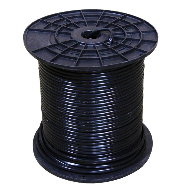 Кабель КВК-П-2 +2x0,50 мм² (Cu/CCA) (96) черный, 200 м, PROconnect Кабель КВК-П-2 +2x0,50 мм² (Cu/CCA) (96) черный, 200 м, PROconnect