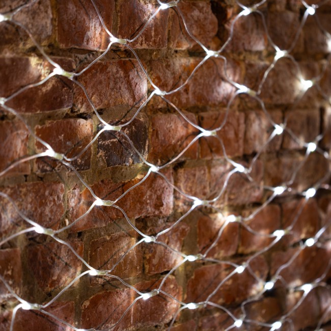 Гирлянда Сеть 2х1,5м, свечение с динамикой, прозрачный ПВХ, 288 LED, 230 В, цвет: Белый (шнур питания в комплекте)