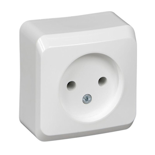 Розетка 1-м ОП Этюд 16А IP20 250В без заземл. без защ. шторок бел. SE PA16-001B Розетка 1-м ОП Этюд 16А IP20 250В без заземл. без защ. шторок бел. SE PA16-001B
