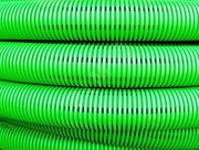 Труба гибкая двустенная дренажная D=125мм класс SN6 перфорация 360 градусов черный