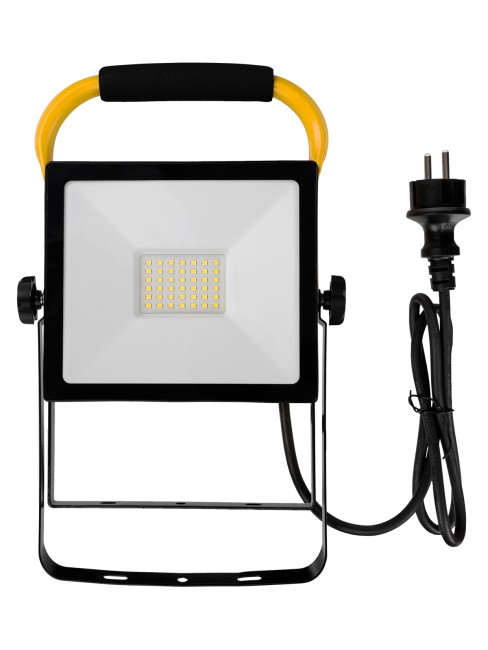 Прожектор светодиодный СДО-04-050Н-П (переносной) 50 Вт, 6500 К, IP65, черный, Народный Прожектор светодиодный СДО-04-050Н-П (переносной) 50 Вт, 6500 К, IP65, черный, Народный