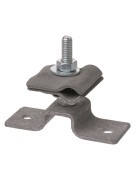 Держатель для гор. и верт. поверхностей, высота 25 мм, для прута Ø6-10 мм, стал. зажим, термодиф.TDM Держатель для гор. и верт. поверхностей, высота 25 мм, для прута Ø6-10 мм, стал. зажим, термодиф.TDM