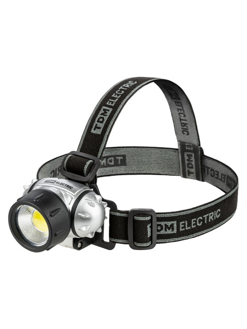 Фонарь светодиодный "Налобный" 5 Вт COB, 300 лм, бат. 3*AAA TDM Фонарь светодиодный "Налобный" 5 Вт COB, 300 лм, бат. 3*AAA TDM