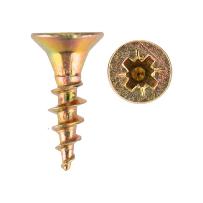 Саморез универсальный 4х16, желтый цинк, короб (200 шт/уп) KRANZ 