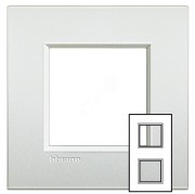 Рамка LL 2х2 модуля 71мм, белый жемчуг Рамка LL 2х2 модуля 71мм, белый жемчуг