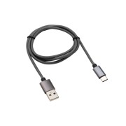 Кабель USB-Type-C, 3A, нейлон, темно-серый, 1м REXANT Кабель USB-Type-C, 3A, нейлон, темно-серый, 1м REXANT