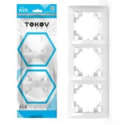 Рамка 3-м AVA бел. TOKOV LIGHT TKL-AV-RM3-C01 Рамка 3-м AVA бел. TOKOV LIGHT TKL-AV-RM3-C01