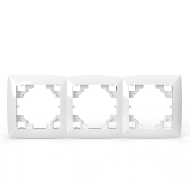 Рамка 3-м AVA бел. TOKOV LIGHT TKL-AV-RM3-C01