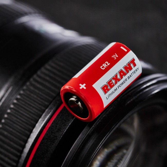 Батарейка литиевая CR2, 3В, 1 шт, блистер REXANT