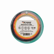 Изолента ПВХ 0,13х15 мм, 10 м, зеленая KRANZ Изолента ПВХ 0,13х15 мм, 10 м, зеленая KRANZ