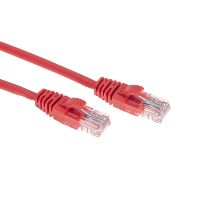 Патч-корд U/UTP, CAT 5e, RJ45-RJ45, 26AWG, LSZH, красный, 0,5м  REXANT