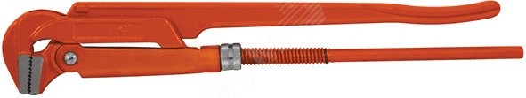 Ключ трубный газовый Профи 90 гр (тип L), CrV сталь 1.5'' (400 мм)