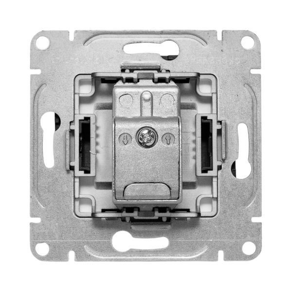 Розетка телевизионная оконечная TV СП Эпика механизм черн. EKF UP1-SOB-TV-3