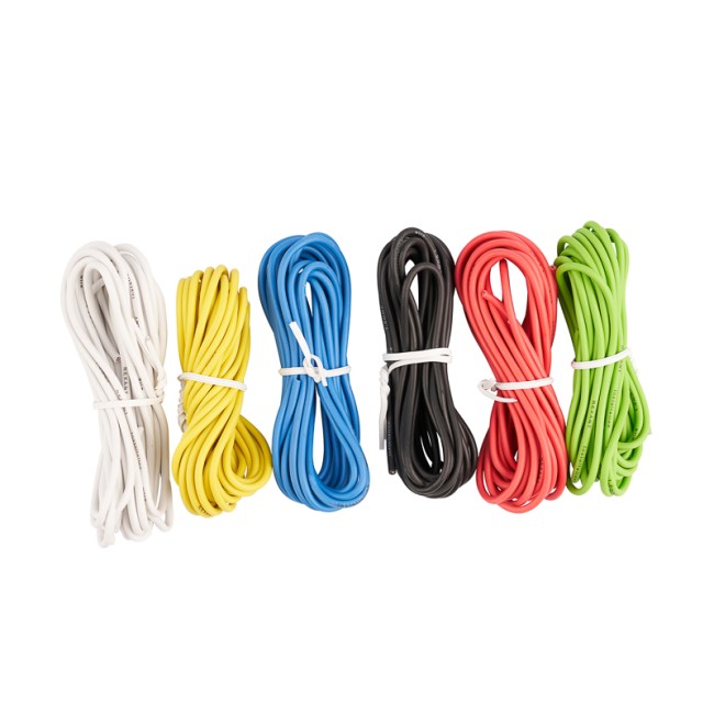 Набор автопровода REXANT «Радуга» 1х1,00 мм, 6 цветов (белый, желтый, зеленый, красный, синий, черный) по 3 метра