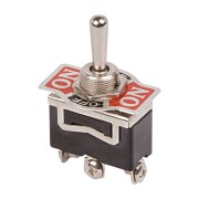 Тумблер 250V 10А (3c) ON-OFF-(ON) однополюсной (KN-113) REXANT Тумблер 250V 10А (3c) ON-OFF-(ON) однополюсной (KN-113) REXANT