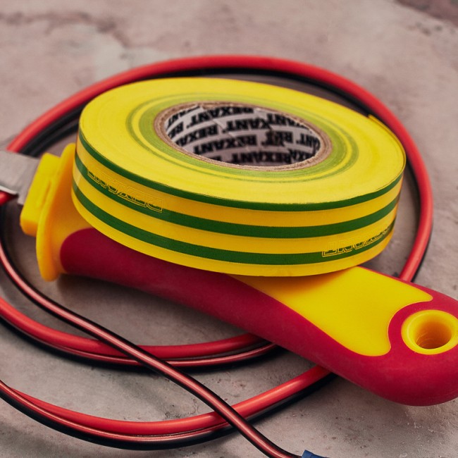 Изолента ПВХ профессиональная 0,18х19 мм х 20 м, желто-зеленая (10 шт/уп) REXANT Изолента ПВХ профессиональная 0,18х19 мм х 20 м, желто-зеленая (10 шт/уп) REXANT