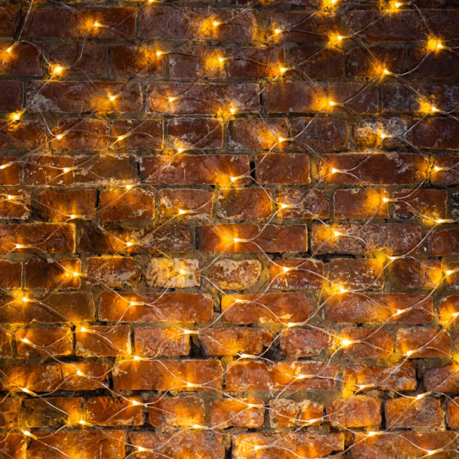 Гирлянда Сеть 2х1,5м, свечение с динамикой, прозрачный ПВХ, 288 LED, 230 В, цвет: Тёплый белый (шнур питания в комплекте)