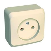 Розетка 1-м ОП Этюд 16А IP20 250В без заземл. без защ. шторок крем. SE PA16-001K Розетка 1-м ОП Этюд 16А IP20 250В без заземл. без защ. шторок крем. SE PA16-001K