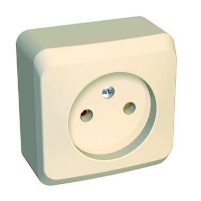 Розетка 1-м ОП Этюд 16А IP20 250В без заземл. без защ. шторок крем. SE PA16-001K Розетка 1-м ОП Этюд 16А IP20 250В без заземл. без защ. шторок крем. SE PA16-001K