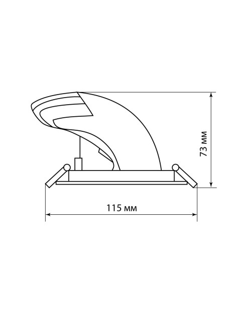 Светильник встраиваемый поворотный "Акцент-1" LED DSL-01-018-WW 18 Вт, 24°, 3000 К, 90 Ra, IP40, TDM Светильник встраиваемый поворотный "Акцент-1" LED DSL-01-018-WW 18 Вт, 24°, 3000 К, 90 Ra, IP40, TDM
