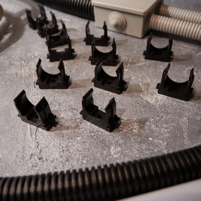 Крепеж-клипса для монтажного пистолета Ø 25 мм, черная (50 шт/уп) REXANT