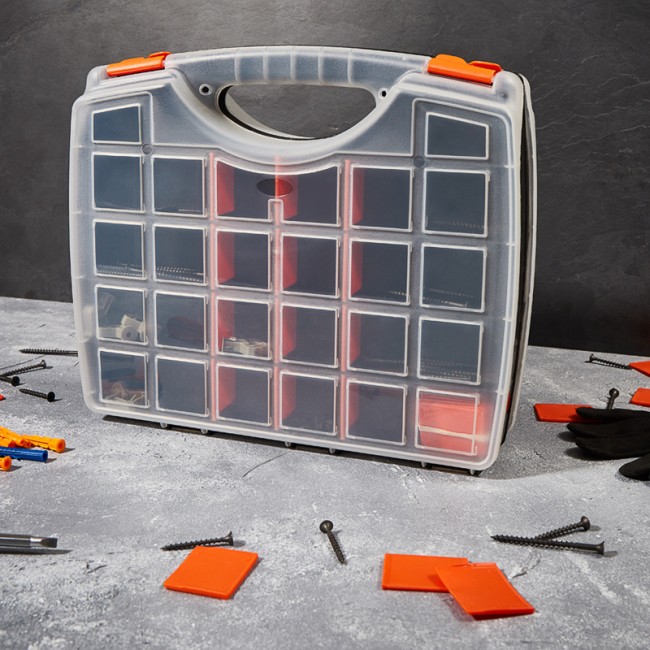 Ящик пластиковый универсальный (двойной) PROconnect, 325х280х85 мм Ящик пластиковый универсальный (двойной) PROconnect, 325х280х85 мм