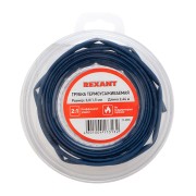Трубка термоусаживаемая ТУТ нг 3,0/1,5мм, синяя, ролик 2,44м REXANT Трубка термоусаживаемая ТУТ нг 3,0/1,5мм, синяя, ролик 2,44м REXANT