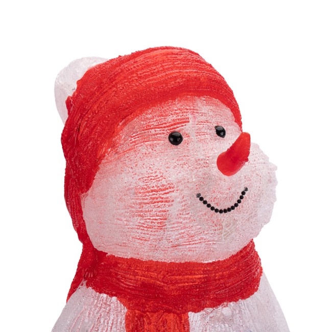 Акриловая светодиодная фигура Снеговик в синих варежках 31х25х59 см, IP65, понижающий трансформатор в комплекте NEON-NIGHT Акриловая светодиодная фигура Снеговик в синих варежках 31х25х59 см, IP65, понижающий трансформатор в комплекте NEON-NIGHT