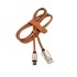 Кабель USB-Type-C/2,1A/leather/brown/1m/REXANT