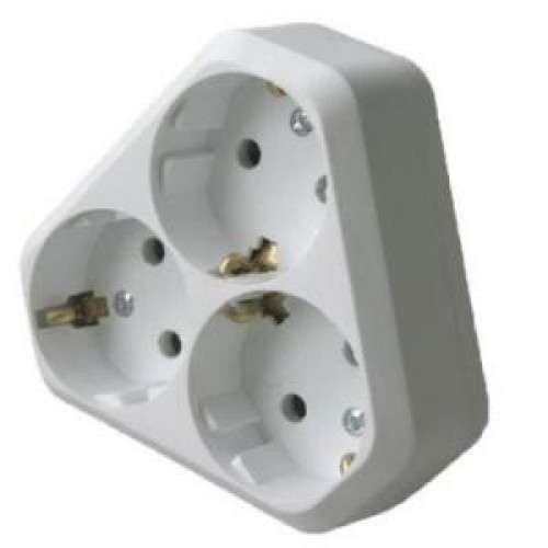 Разветвитель 3-м с заземл. (NEW) Makel 10001204 Разветвитель 3-м с заземл. (NEW) Makel 10001204