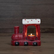 Керамический подсвечник Паровоз 17,1х7,1х14,7 см Керамический подсвечник Паровоз 17,1х7,1х14,7 см