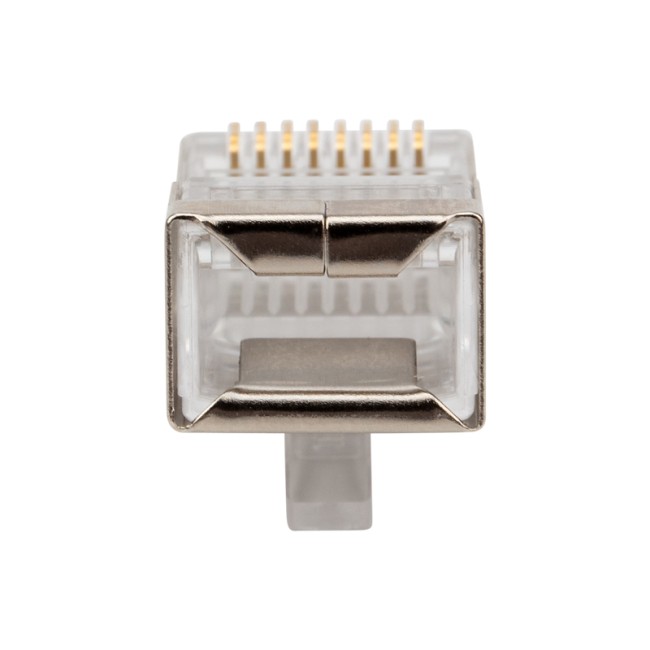 Разъем сетевой LAN на кабель, штекер 8Р8С (RJ-45), под обжим, в экране, 10шт. REXANT