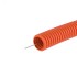 Труба гофрированная ПНД 16 мм с протяжкой оранжевая (100м)