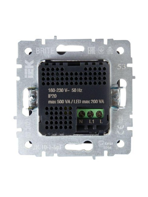 Датчик движения BRITE ДС10-1-БрГ механизм графит IEK BR-MS10-N-150-05-K53 Датчик движения BRITE ДС10-1-БрГ механизм графит IEK BR-MS10-N-150-05-K53