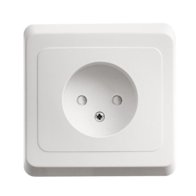 Розетка 1-м СП Этюд 16А IP20 250В без заземл. защ. шторки бел. SE PC16-002B Розетка 1-м СП Этюд 16А IP20 250В без заземл. защ. шторки бел. SE PC16-002B