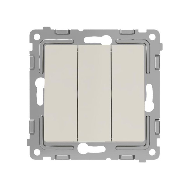 Выключатель 3-кл. СП Pixel 10А IP20 механизм беж. TOKOV ELECTRIC TKE-PX-V3-C02