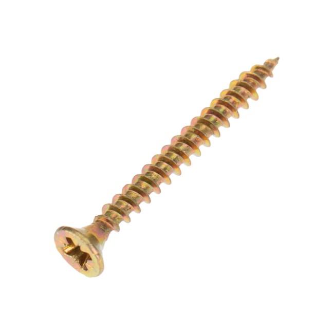 Саморез универсальный 4х35, желтый цинк, короб (200 шт/уп) KRANZ 