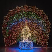 Декоративная 3D Павлин с раскрытым хвостом 200 см Декоративная 3D Павлин с раскрытым хвостом 200 см