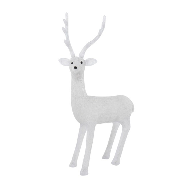 Акриловая светодиодная фигура Северный олень 130 см, 380 светодиодов, IP65 понижающий трансформатор в комплекте NEON-NIGHT