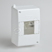 Щит распределительный навесной ЩРн-П-4 IP30 пластиковый белый без двери Тусо