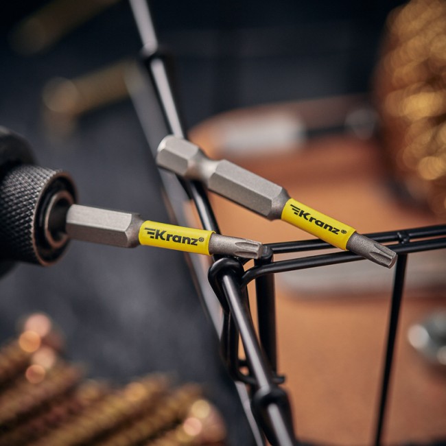 Бита для шуруповерта Torx T15х50 мм (2 шт./уп.) Kranz