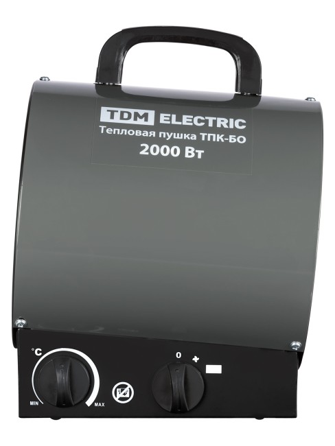 Тепловая пушка ТПК-БО, 2 кВт, круглый корпус, терморегулятор, TDM Тепловая пушка ТПК-БО, 2 кВт, круглый корпус, терморегулятор, TDM
