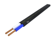 Кабель силовой ППГ-П нг(А)-HF 2х1.5ок(N)-0.66 однопроволочный черный (бухта)