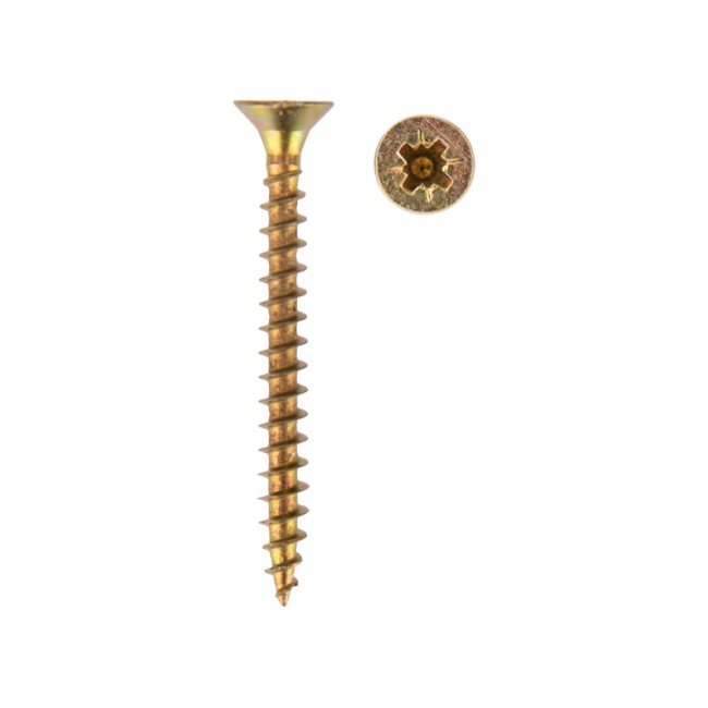 Саморез универсальный 4х40, желтый цинк, короб (200 шт/уп) KRANZ 