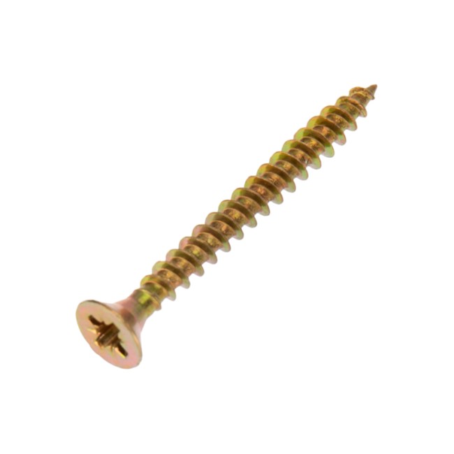 Саморез универсальный 4х40, желтый цинк, короб (200 шт/уп) KRANZ 