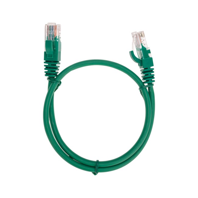 Патч-корд U/UTP, CAT 5e, RJ45-RJ45, 26AWG, LSZH, зеленый, 0,5м  REXANT