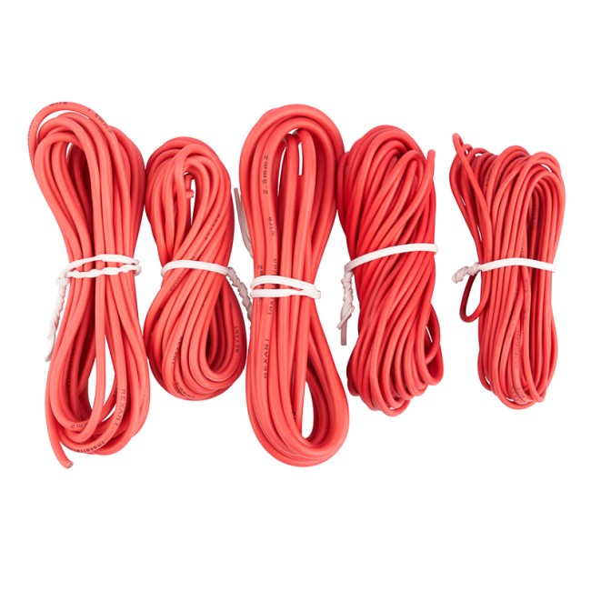 Набор автопровода REXANT «Ассорти» 0,50х5 м/0,75х5 м/1х3 м/1,50х3 м/2,50х2 м, цвет провода красный